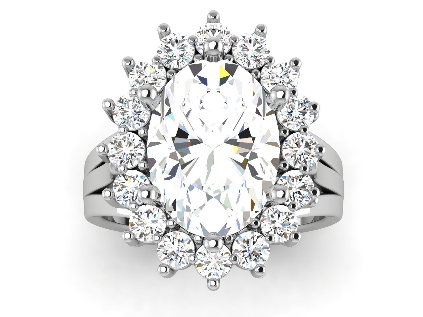 Solitaire Ring 3dm renders details 3D print model_2