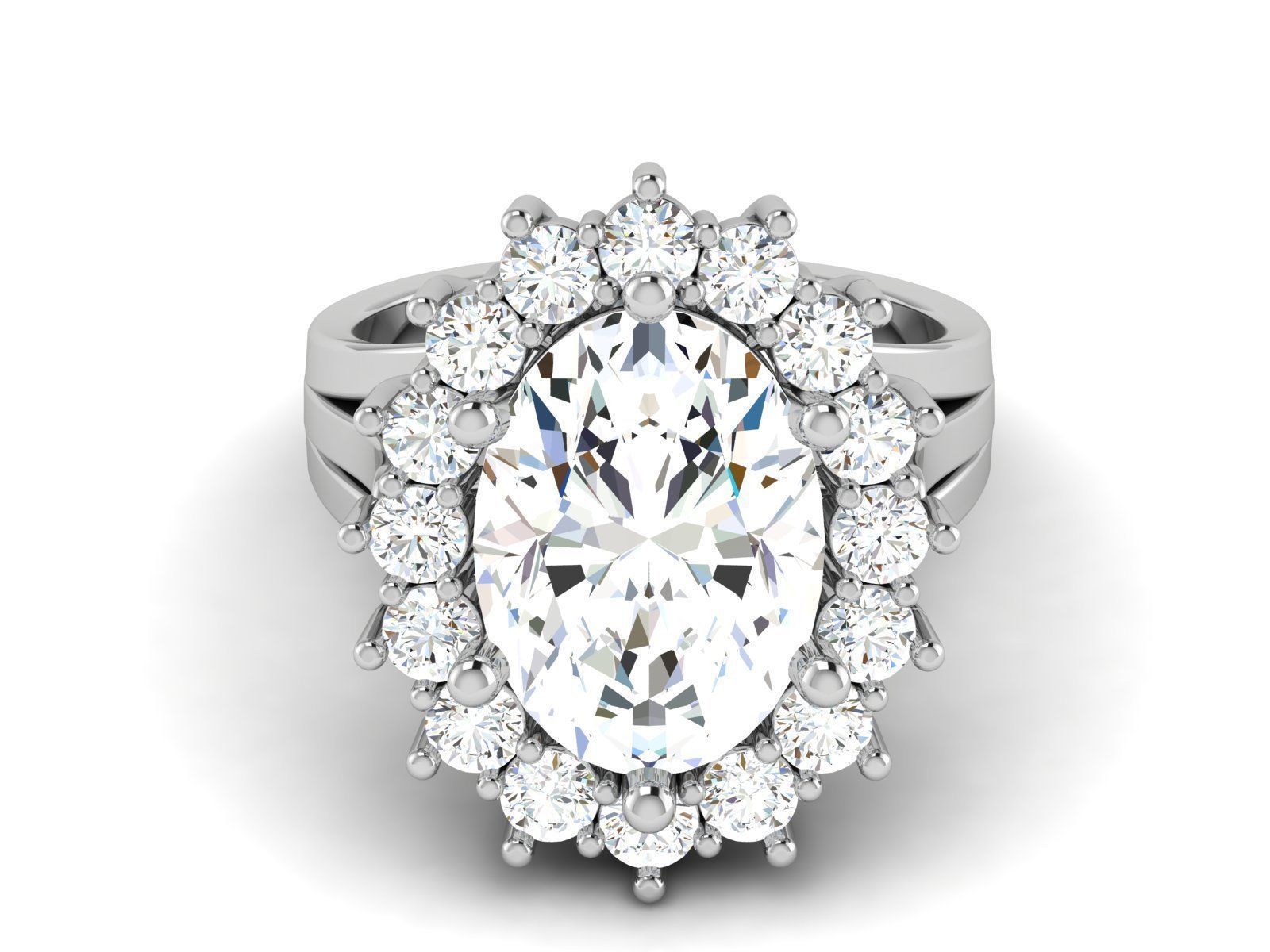 Solitaire Ring 3dm renders details 3D print model_1