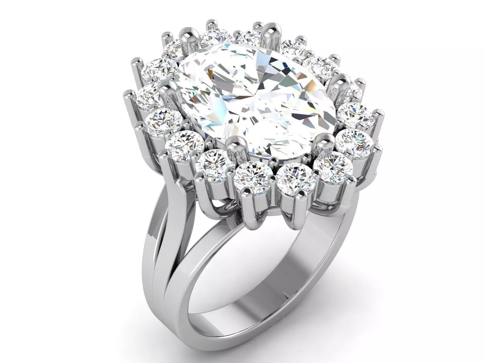 Solitaire Ring 3dm renders details 3D print model_0