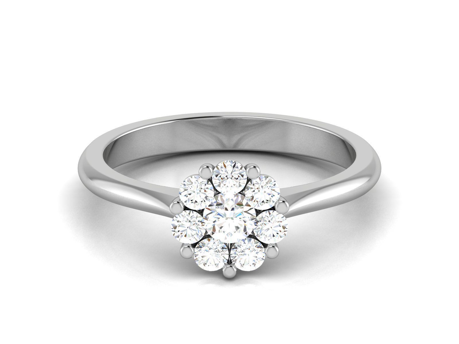 Solitaire Ring 3dm renders details 3D print model_2