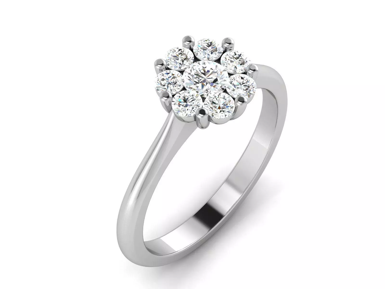 Solitaire Ring 3dm renders details 3D print model_0