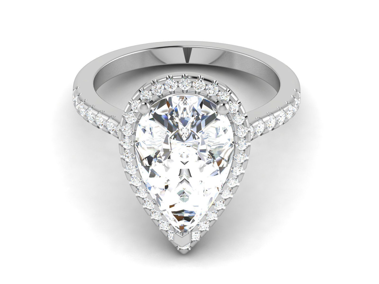 Solitaire Ring 3dm renders details 3D print model_1