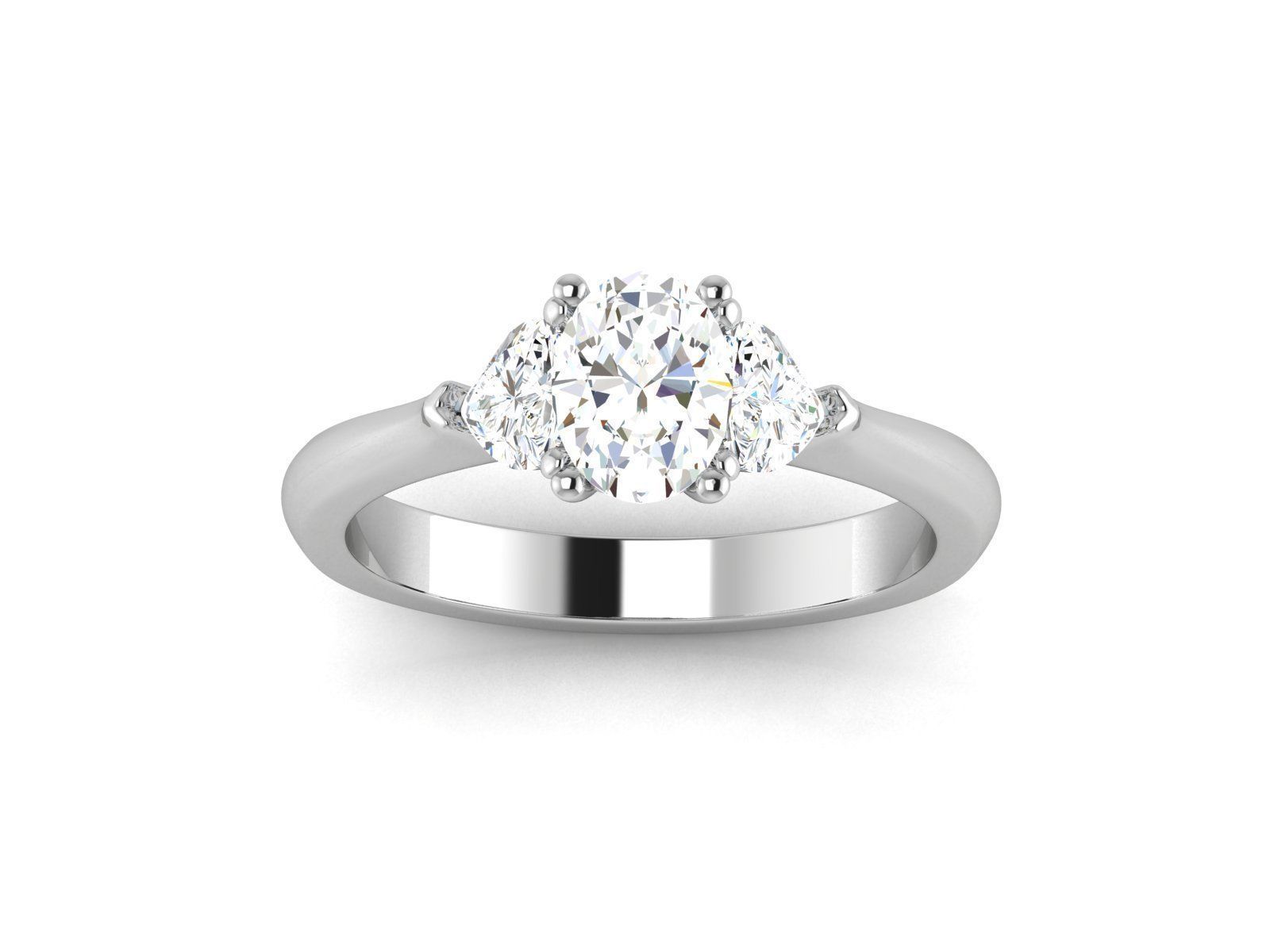 Solitaire Ring 3dm renders details 3D print model_2
