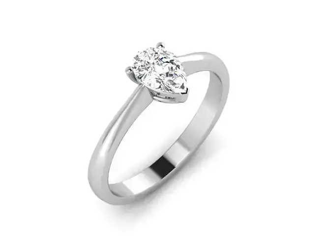 Solitaire Ring 3dm renders details