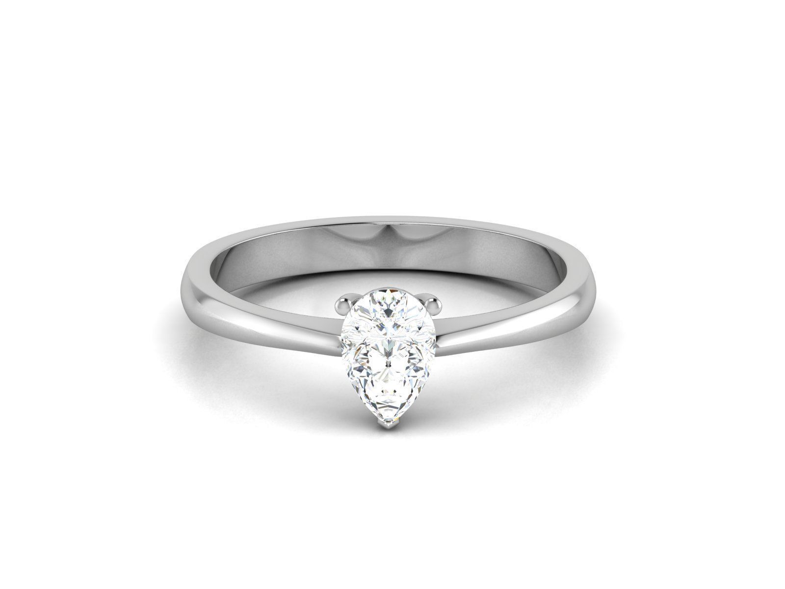 Solitaire Ring 3dm renders details 3D print model_1