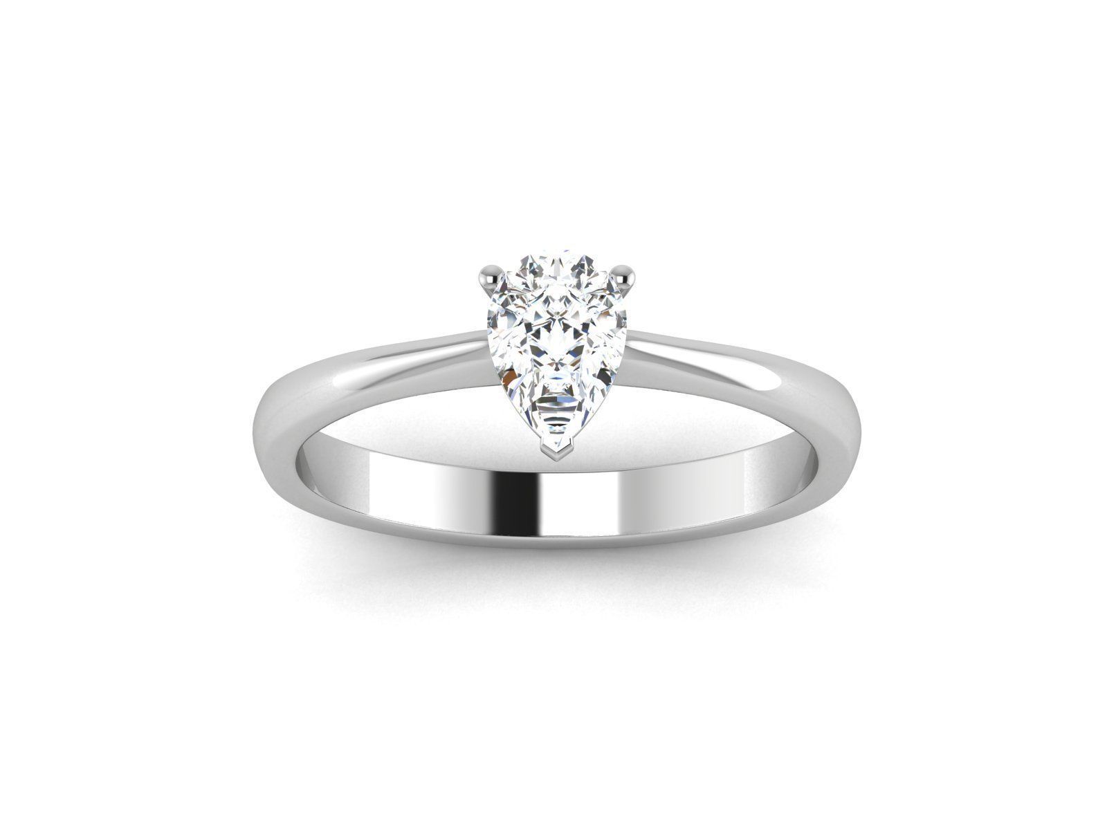 Solitaire Ring 3dm renders details 3D print model_2