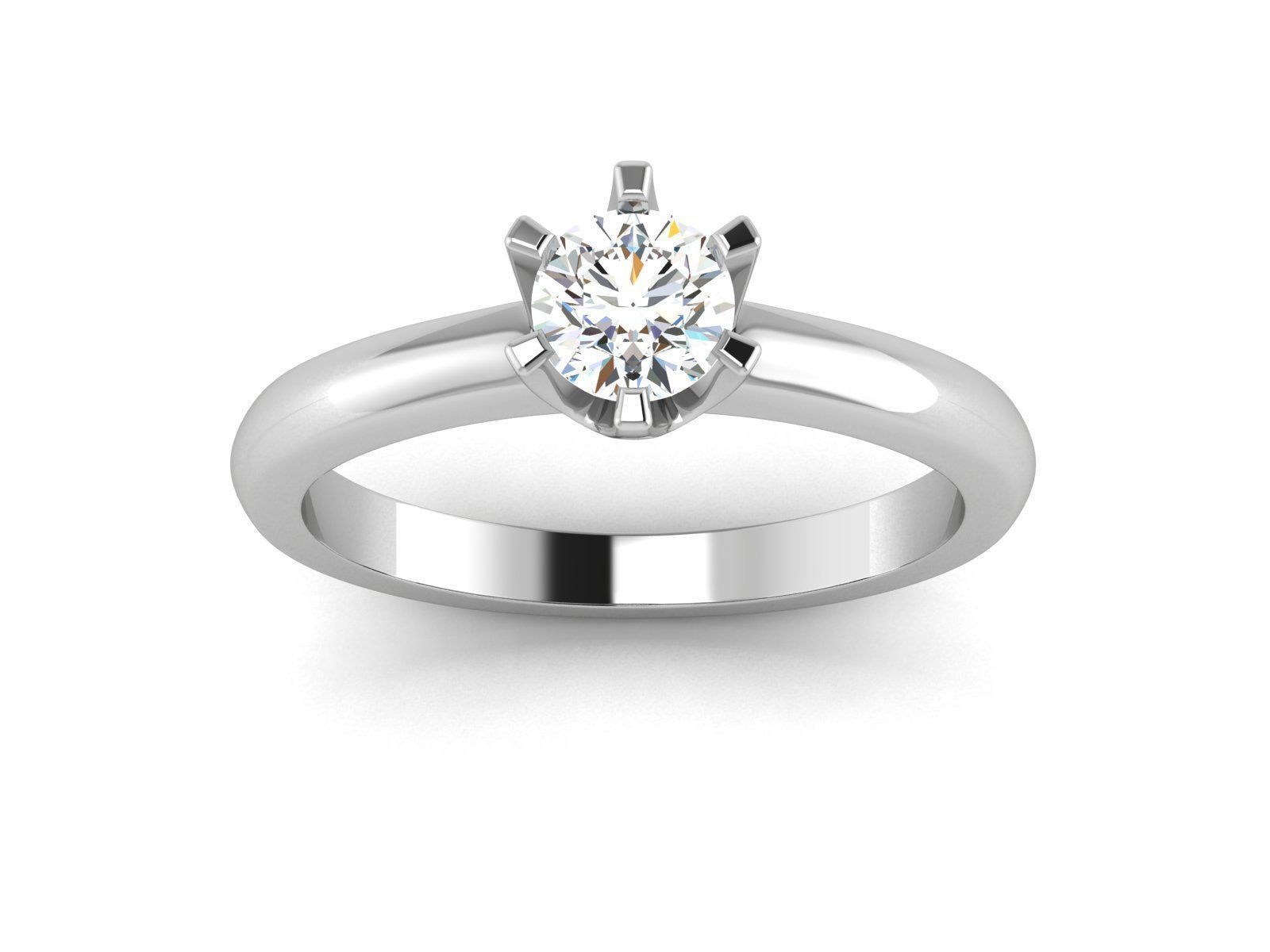 Solitaire Ring 3dm renders details 3D print model_2