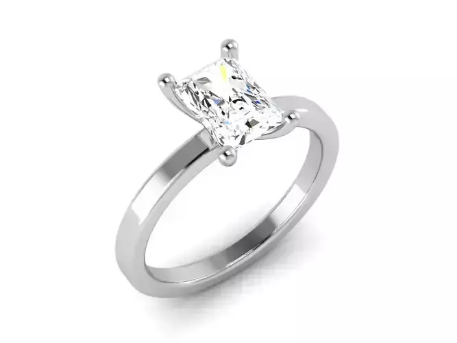 Solitaire Ring 3dm renders details