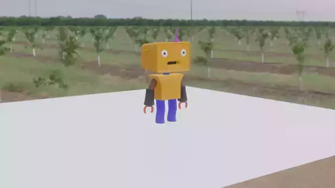 A cartoon robot free