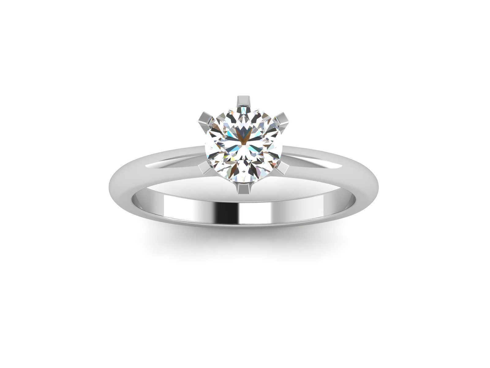 Solitaire Ring 3dm renders details 3D print model_3