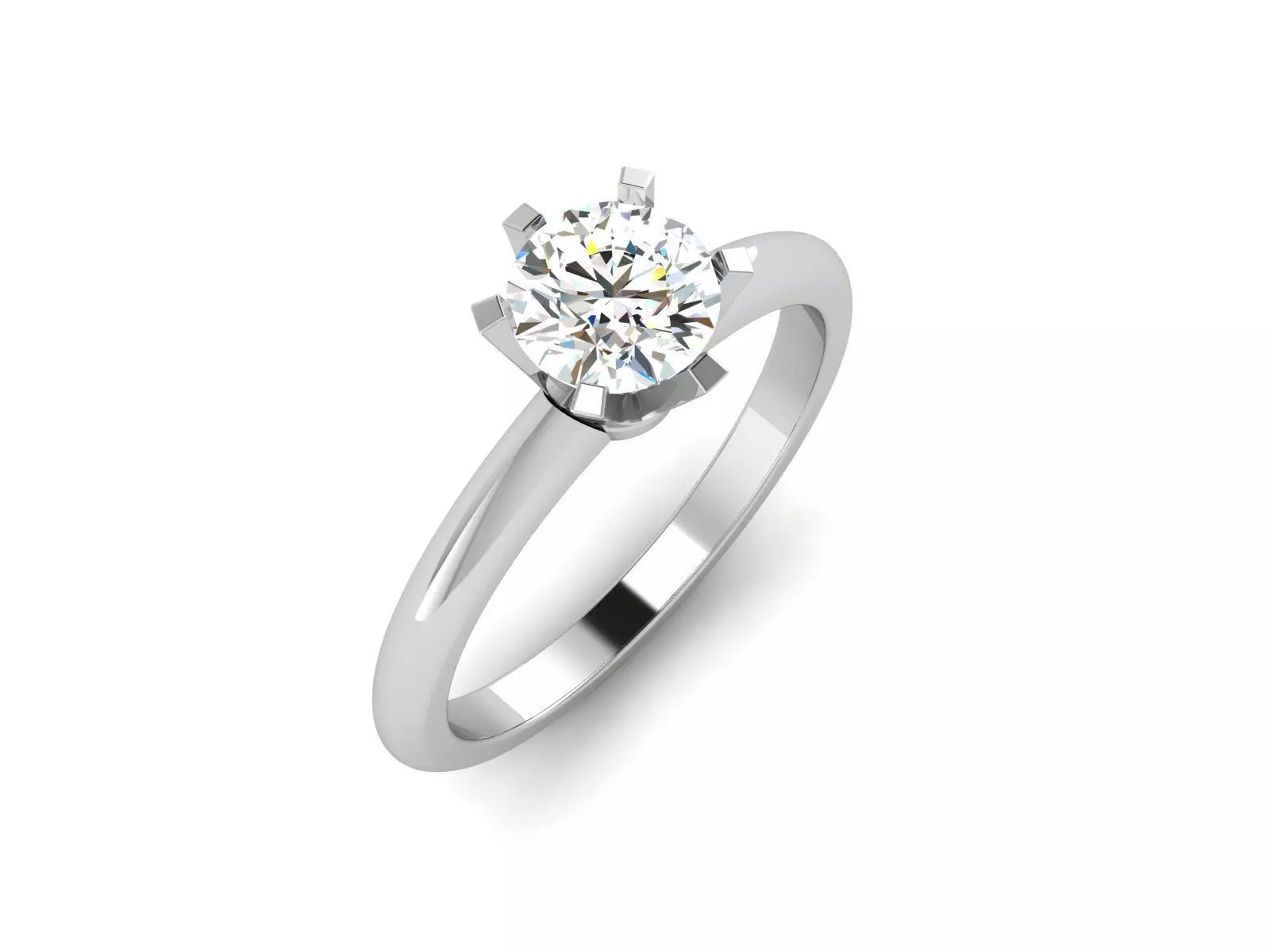 Solitaire Ring 3dm renders details 3D print model_0