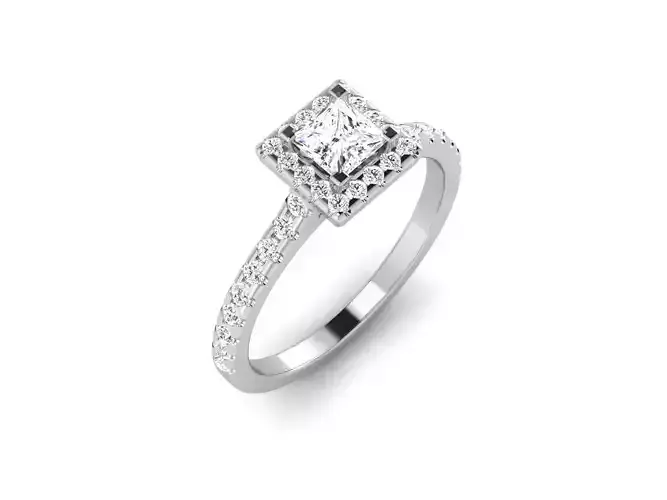 Solitaire Ring 3dm renders details