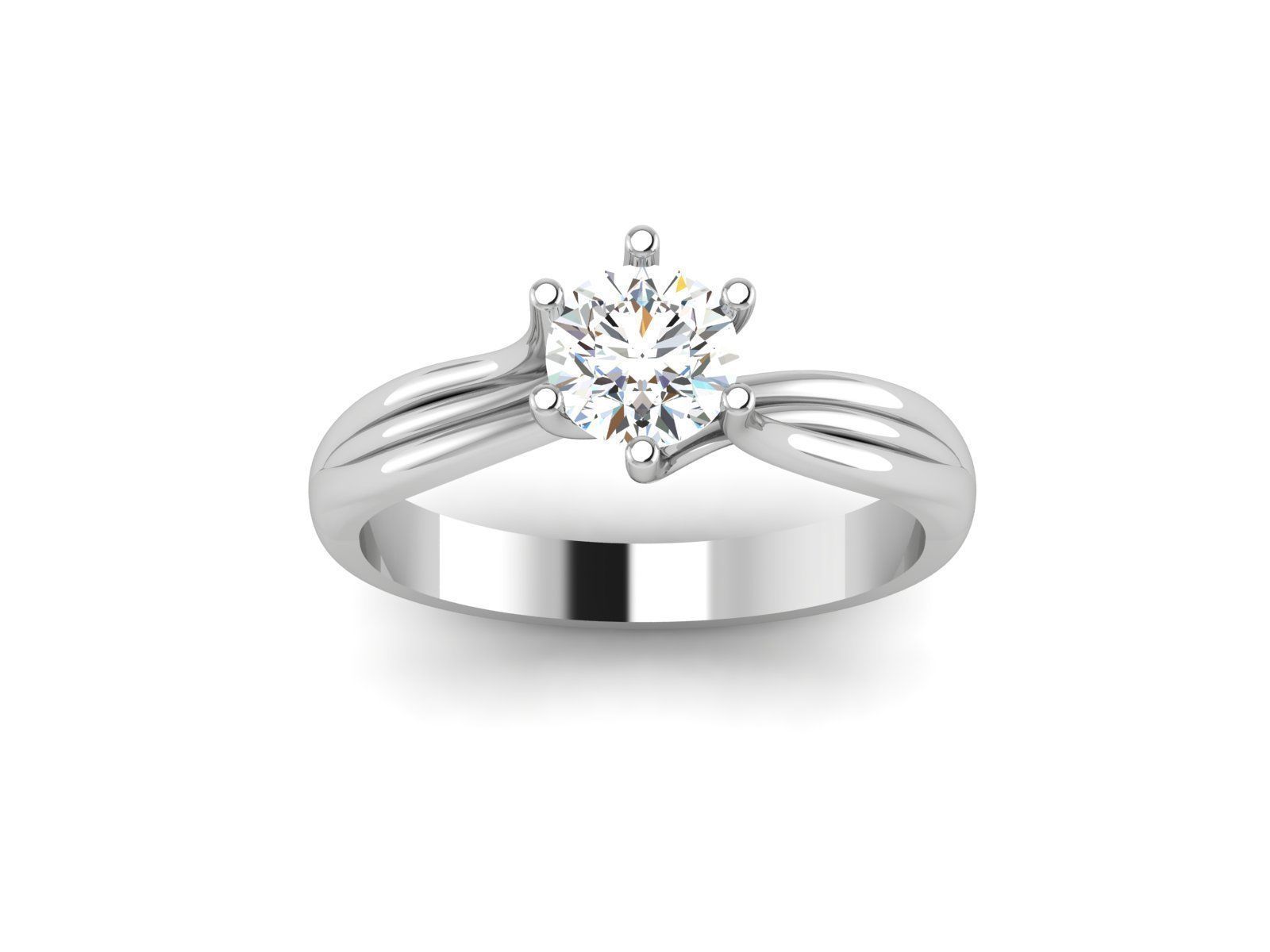 Solitaire Ring 3dm renders details 3D print model_3