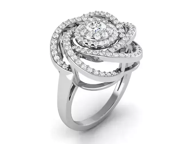 Solitaire Ring 3dm renders details 3D print model