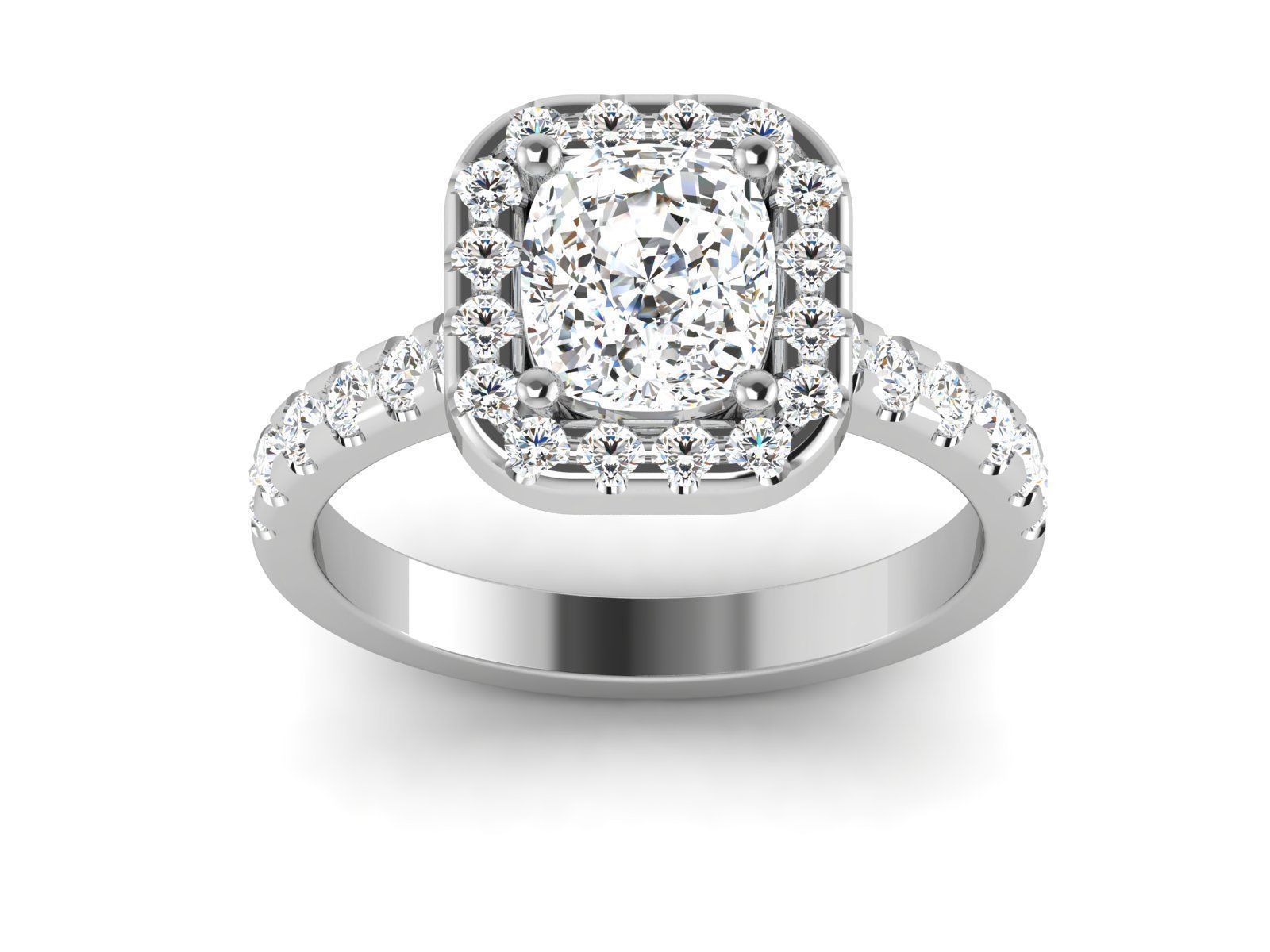 Solitaire Ring 3dm renders details 3D print model_2