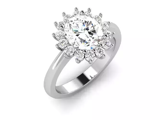 Solitaire Ring 3dm renders details 3D print model