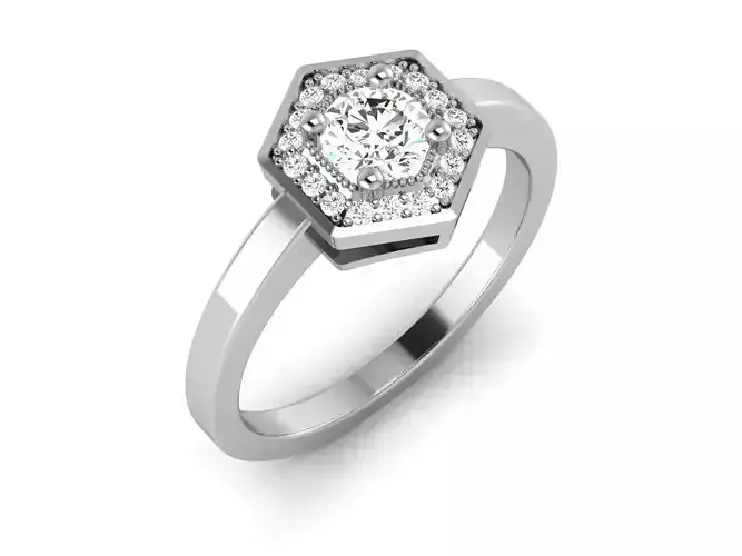 Solitaire Ring 3dm renders details 3D print model