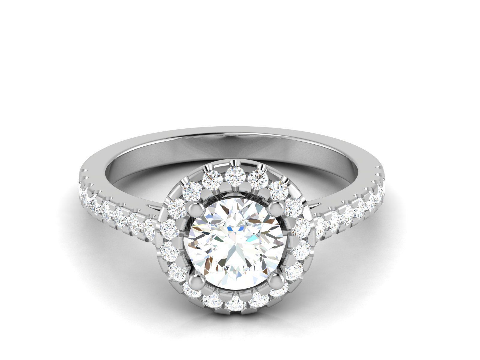 Solitaire Ring 3dm renders details 3D print model_2