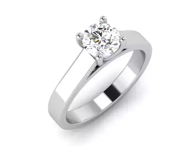 Solitaire Ring 3dm renders details 3D print model