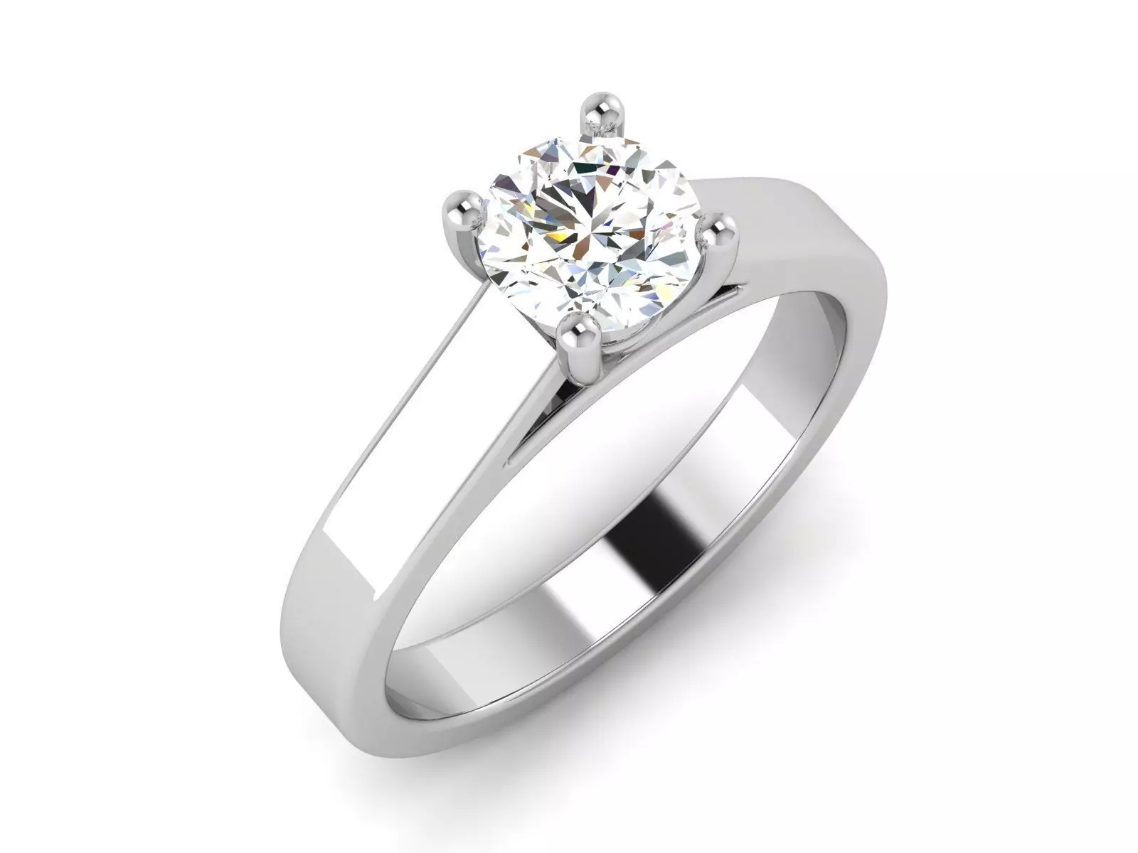 Solitaire Ring 3dm renders details 3D print model_0