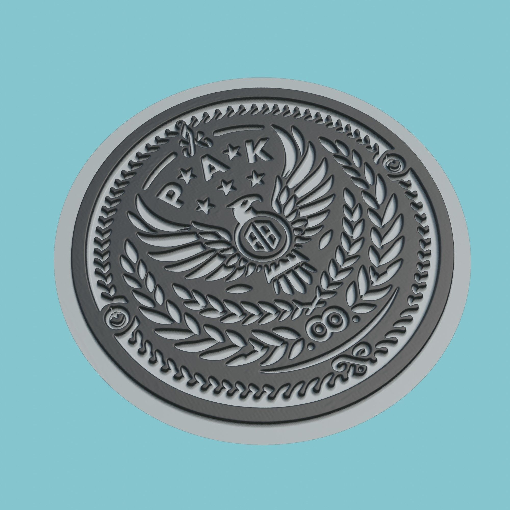 PAOK Thessaloniki Medallion Football 3D print model_1