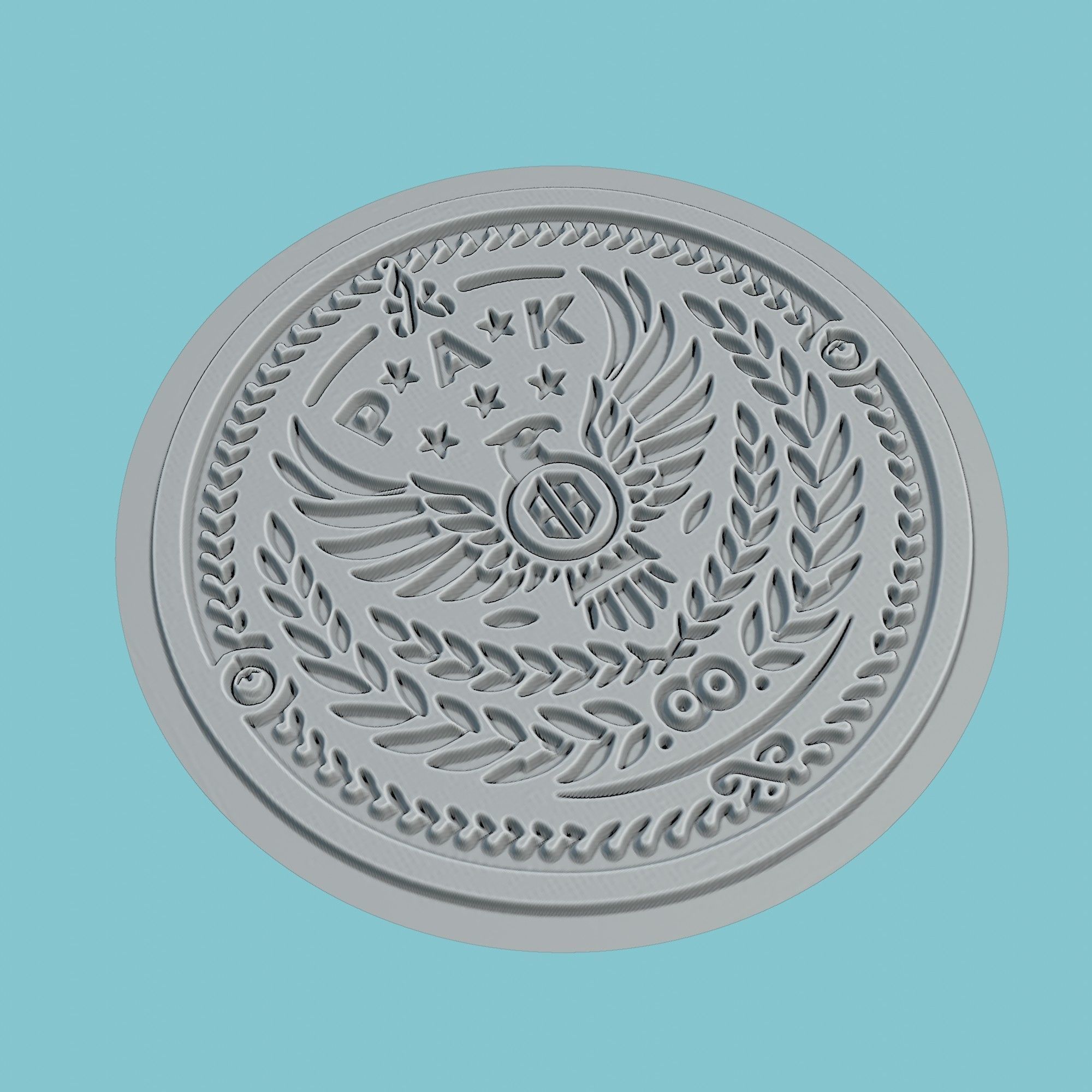 PAOK Thessaloniki Medallion Football 3D print model_3