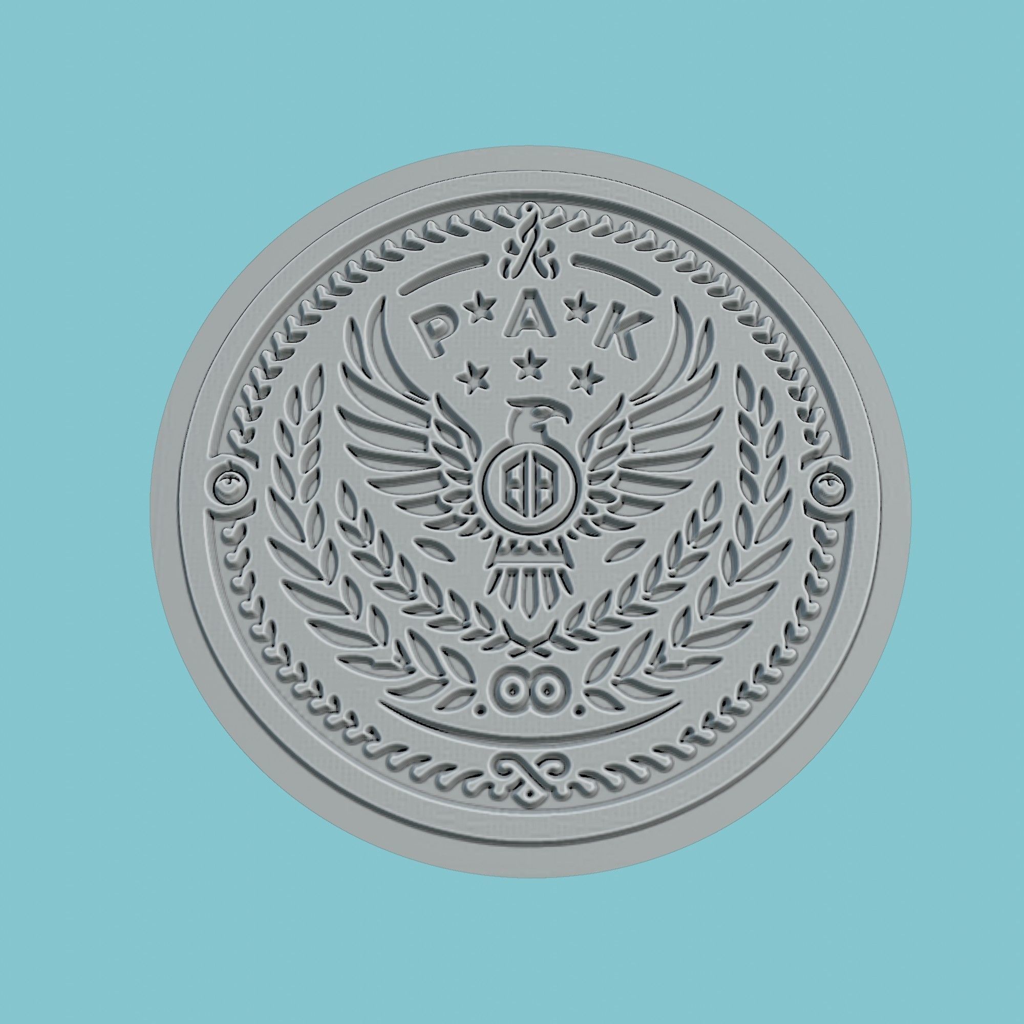 PAOK Thessaloniki Medallion Football 3D print model_2