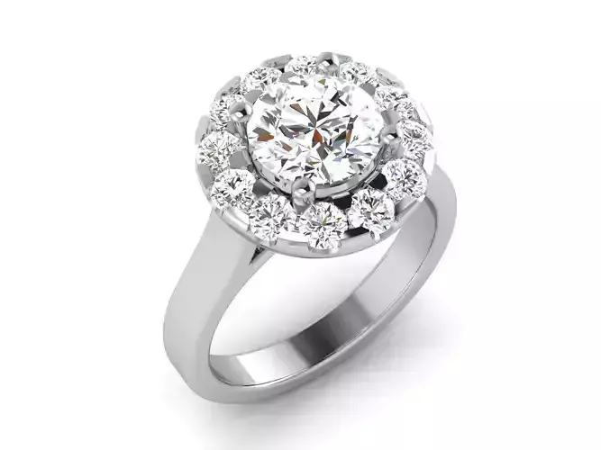 Solitaire Ring 3dm renders details 3D print model