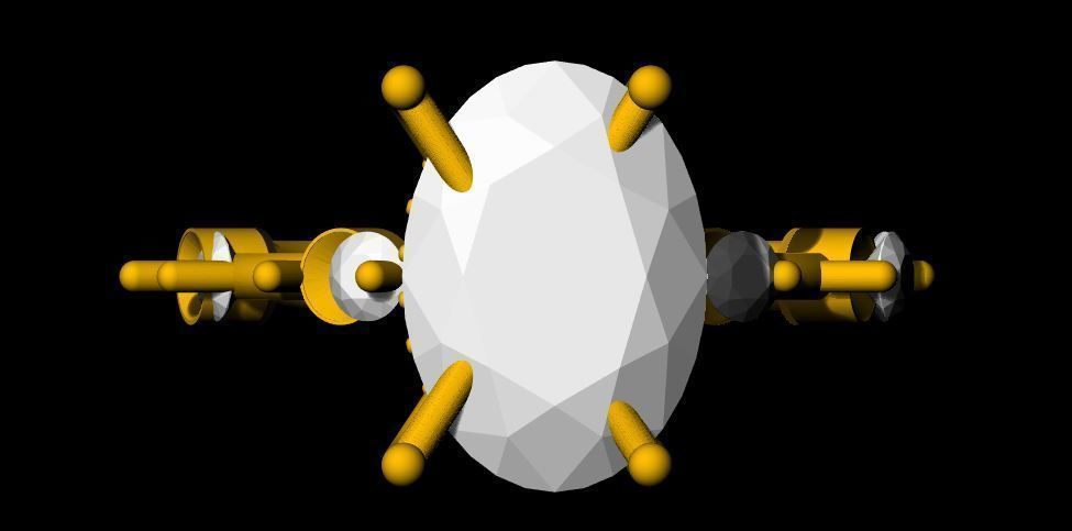 solitaire ring 3dm and stl file 3D print model_7