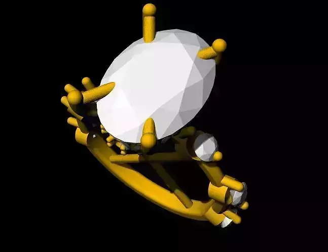 solitaire ring 3dm and stl file