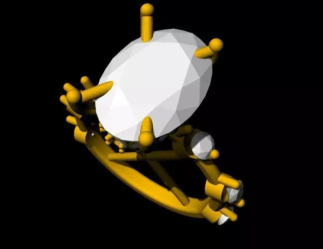 solitaire ring 3dm and stl file 3D print model_0