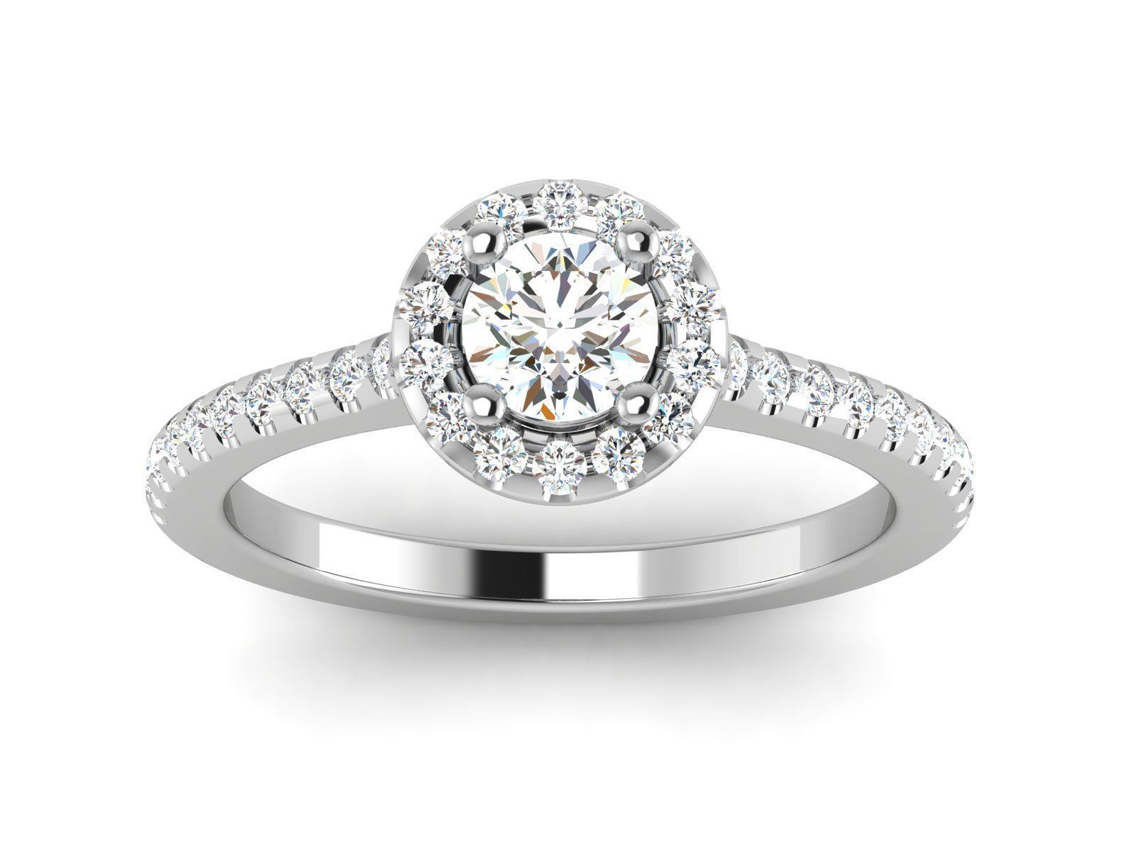 Solitaire Ring 3dm renders details 3D print model_2