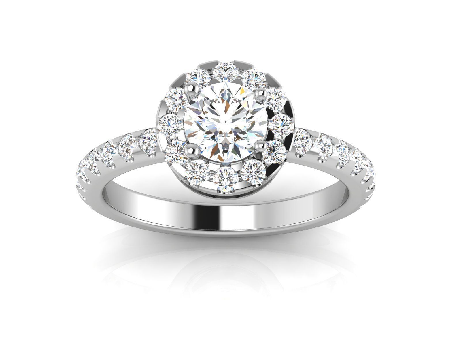 Solitaire Ring 3dm renders details 3D print model_3