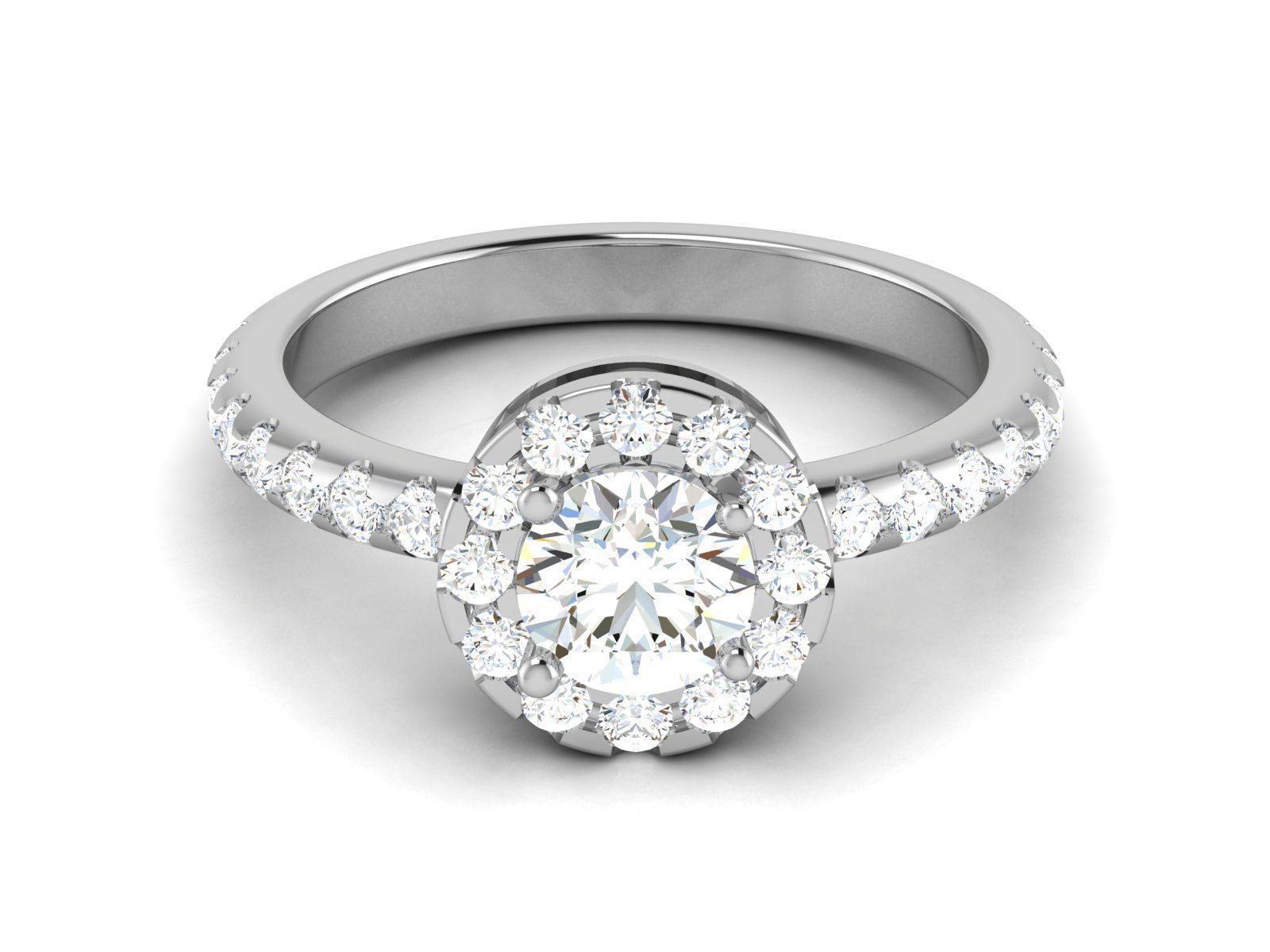 Solitaire Ring 3dm renders details 3D print model_2