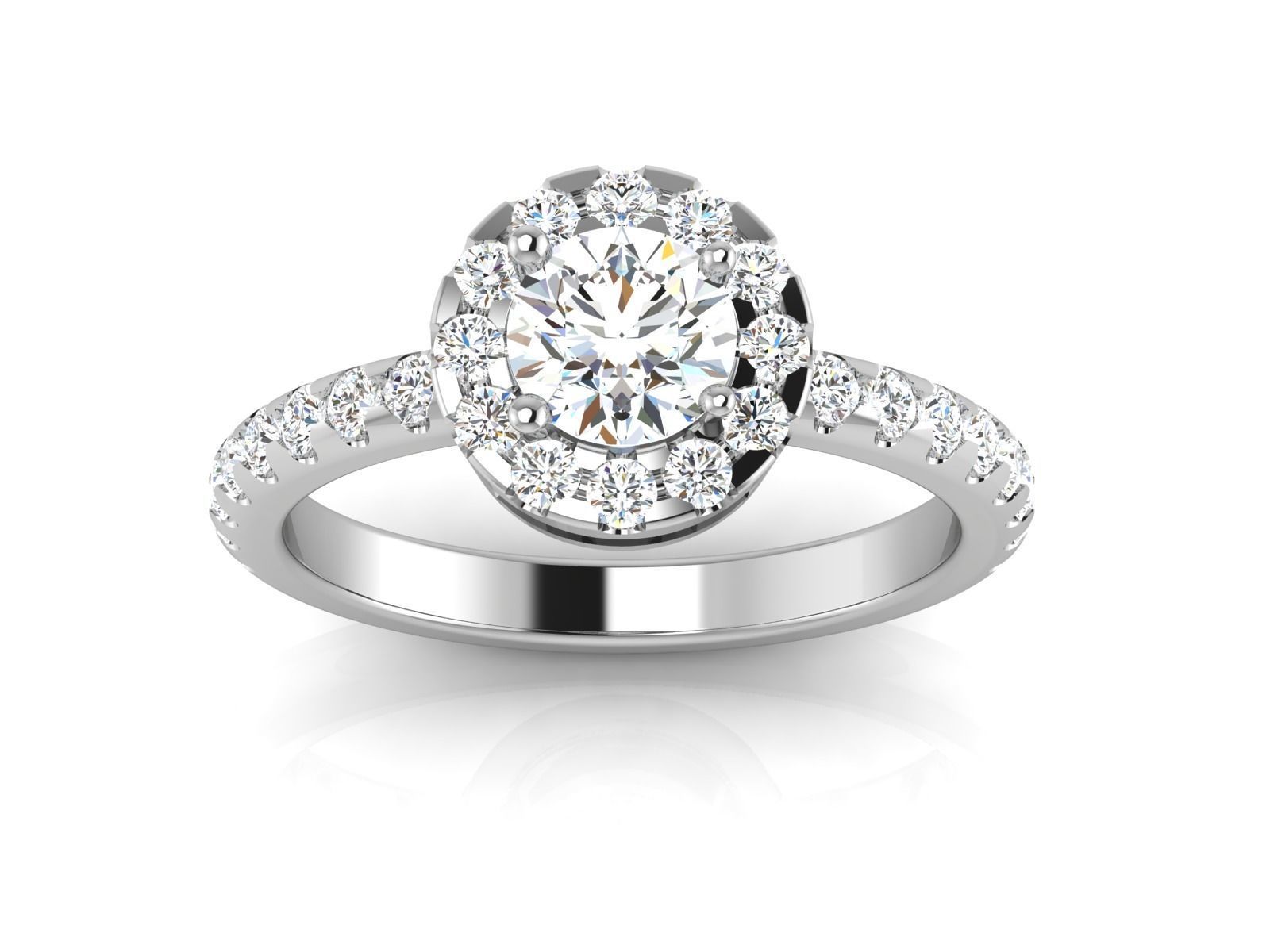 Solitaire Ring 3dm renders details 3D print model_4