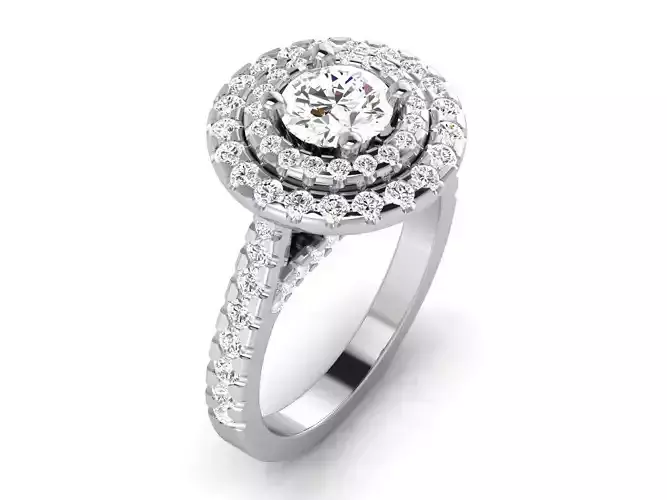 Solitaire Ring 3dm renders details