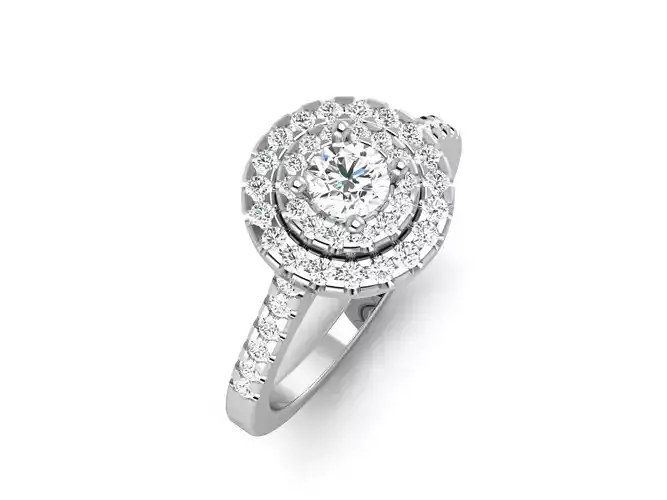 Solitaire Ring 3dm renders details