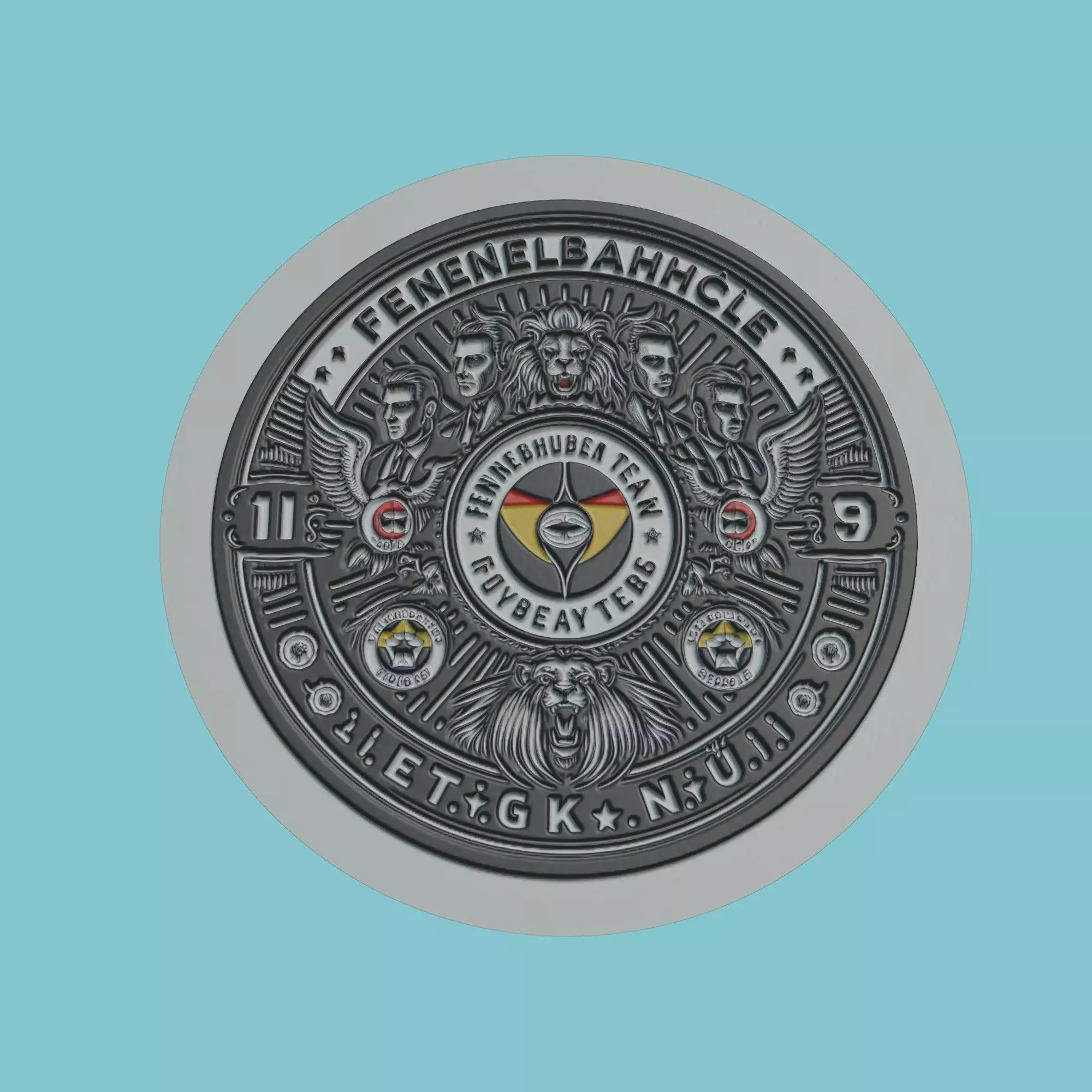 Fenerbahce Medallion Football 3D print model_0