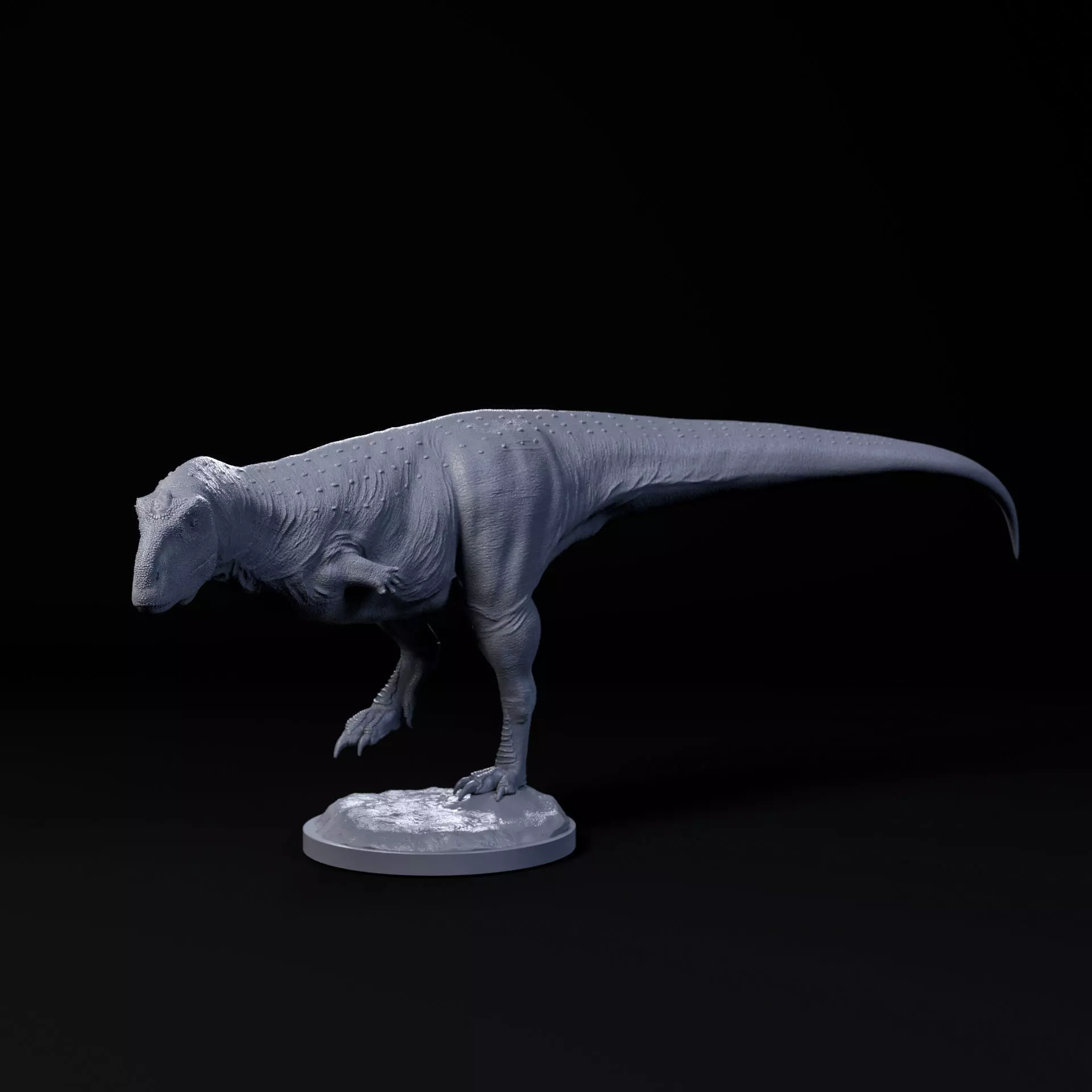 Rajasaurus walking 1-35 scale pre-supported dinosaur 3D print model_0