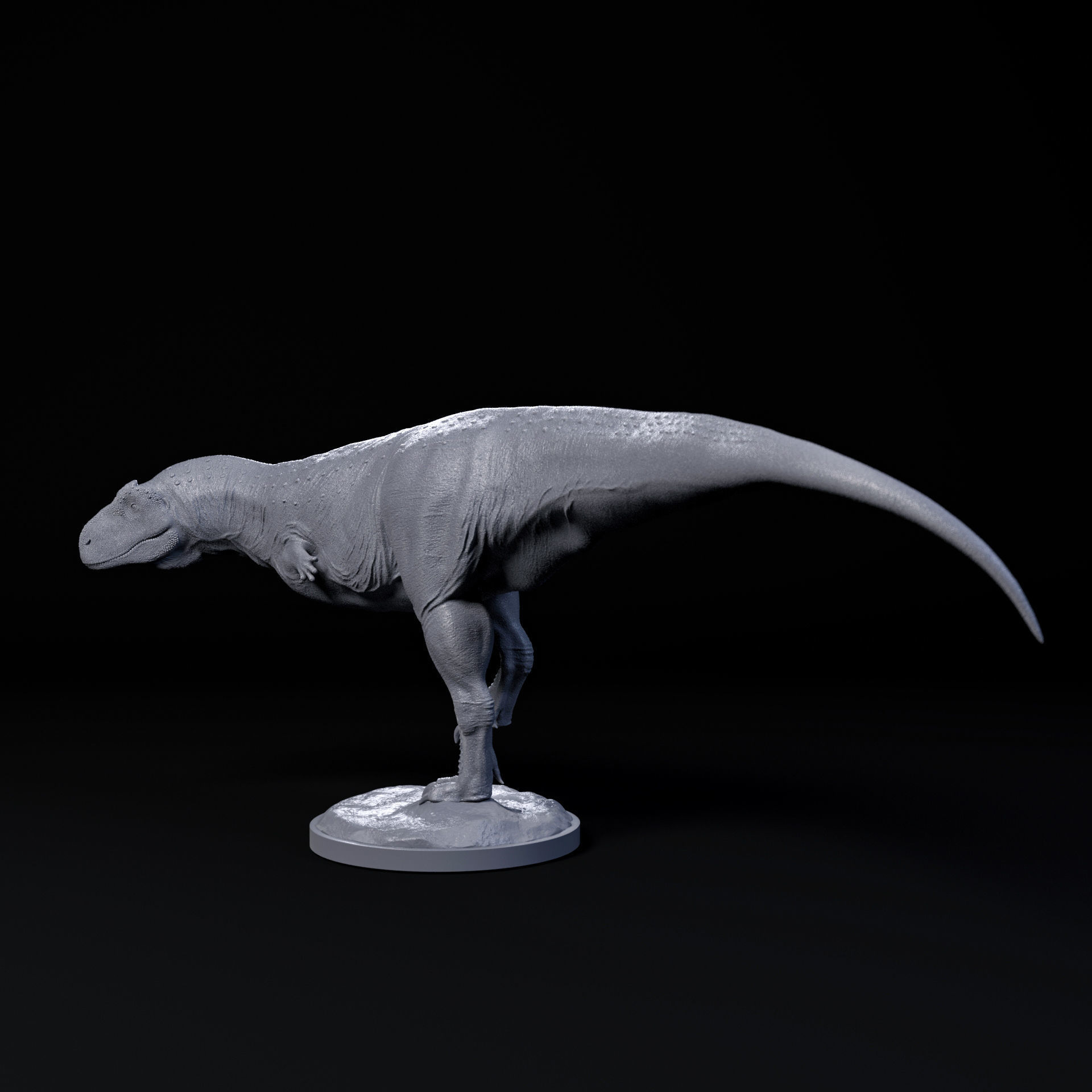Rajasaurus walking 1-35 scale pre-supported dinosaur 3D print model_2