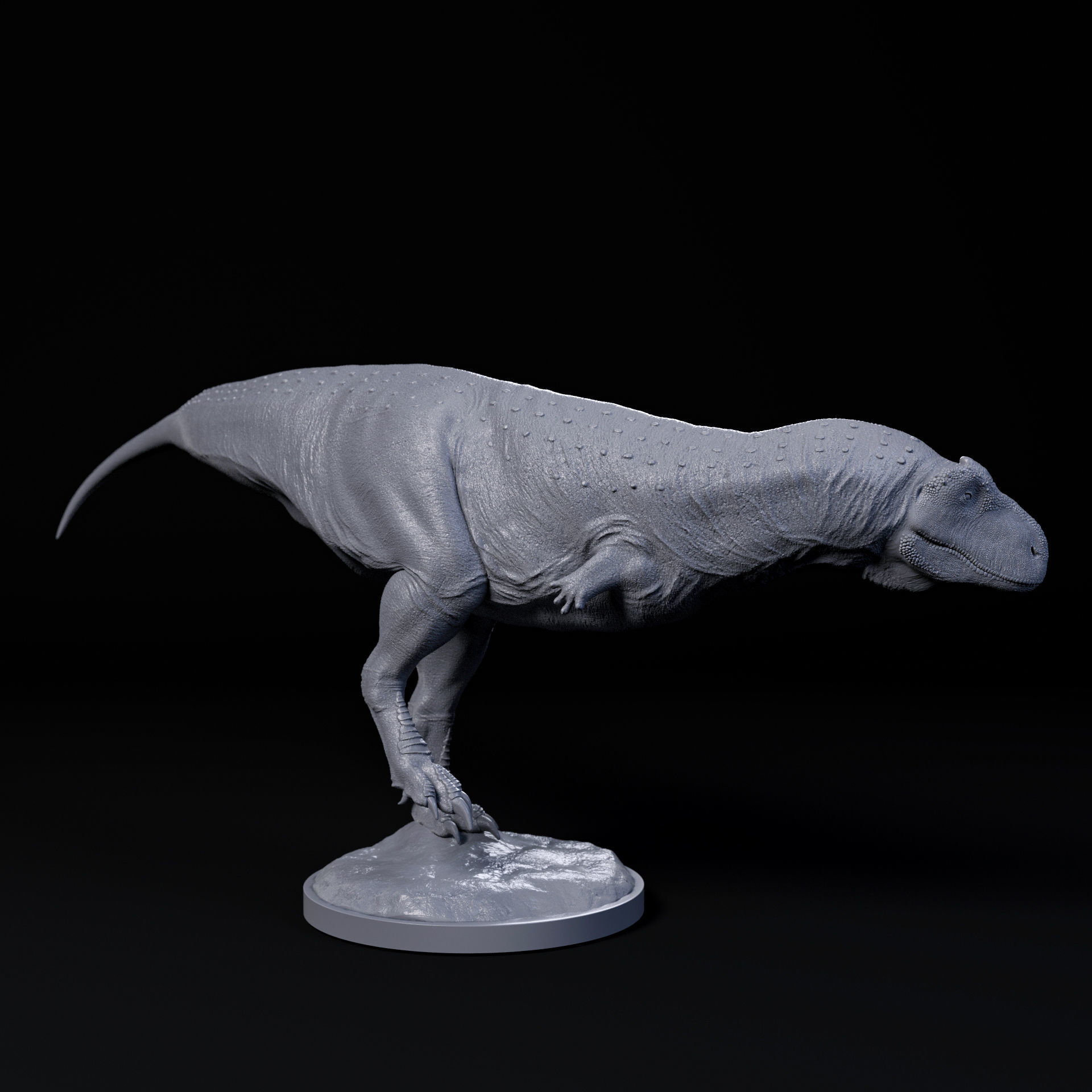 Rajasaurus walking 1-35 scale pre-supported dinosaur 3D print model_3
