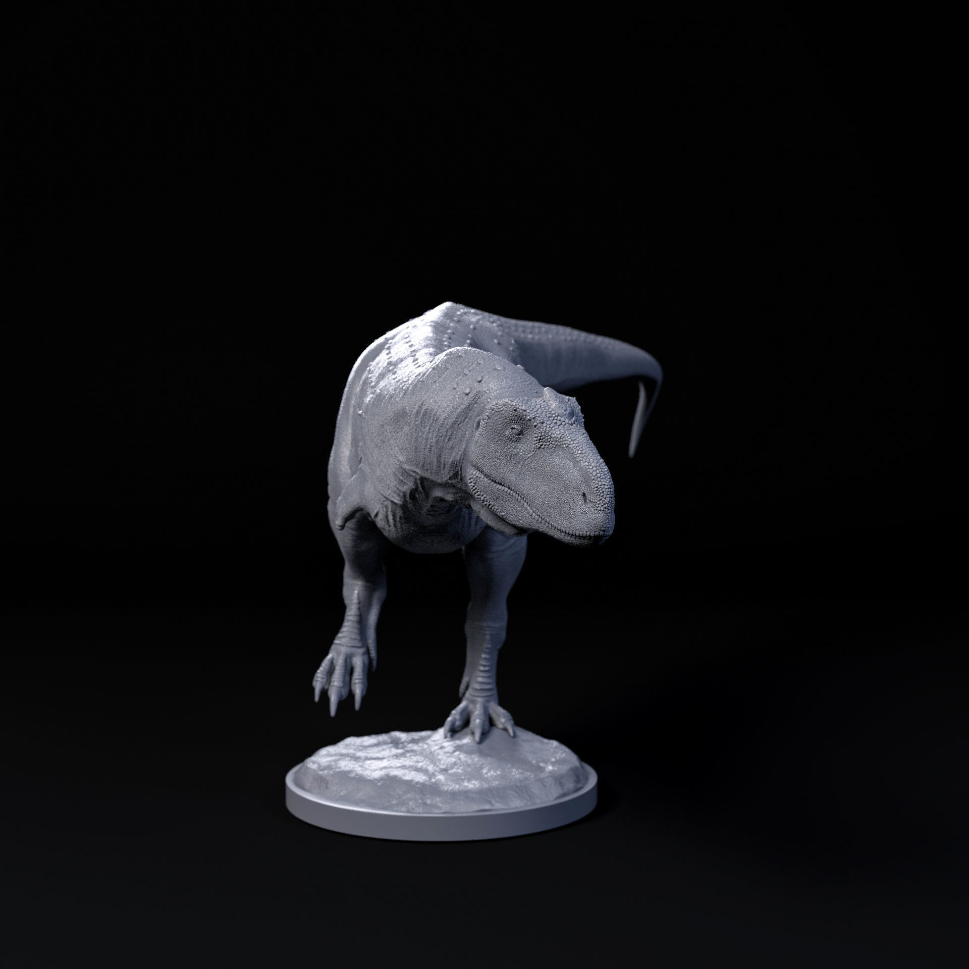 Rajasaurus walking 1-35 scale pre-supported dinosaur 3D print model_1