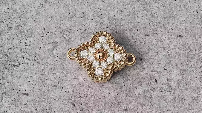 Van cleef Small Bracelet link with round diamonds