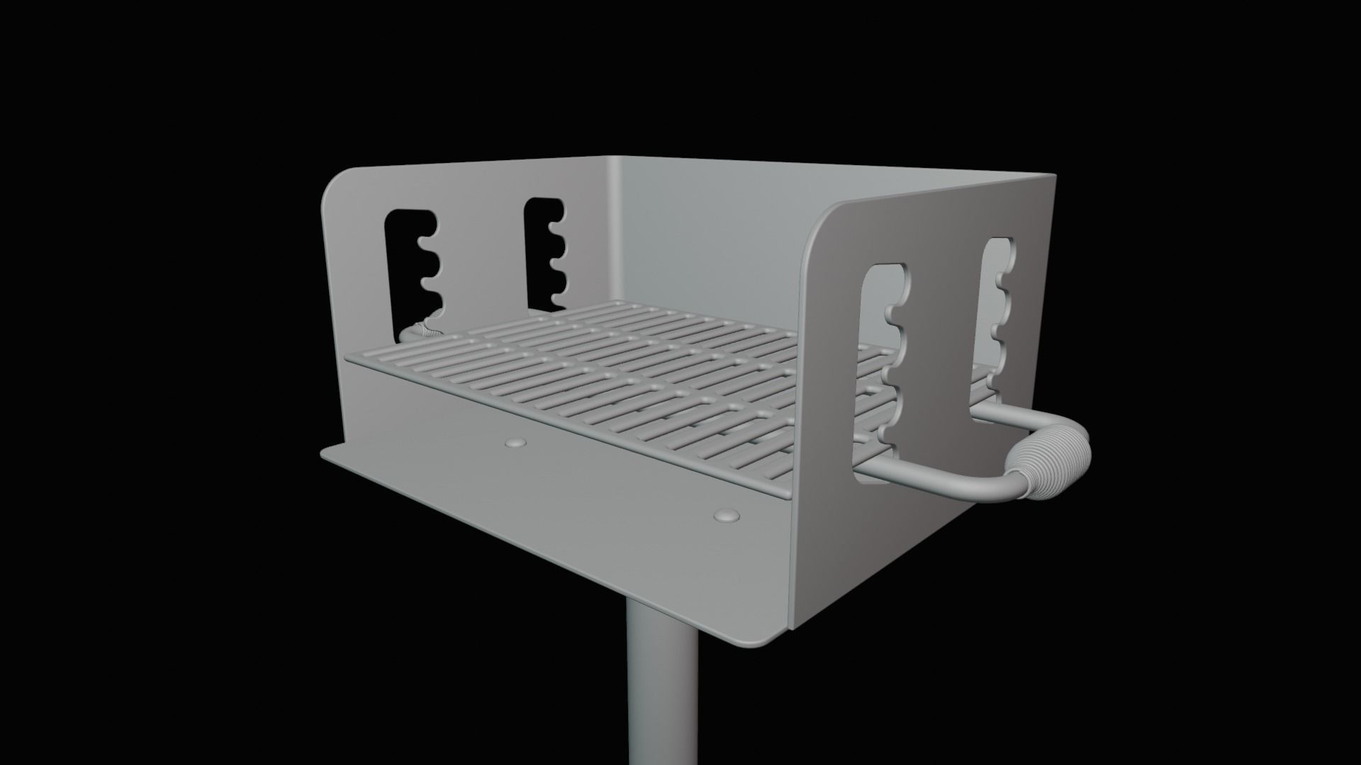 Park Grill 3D model_3