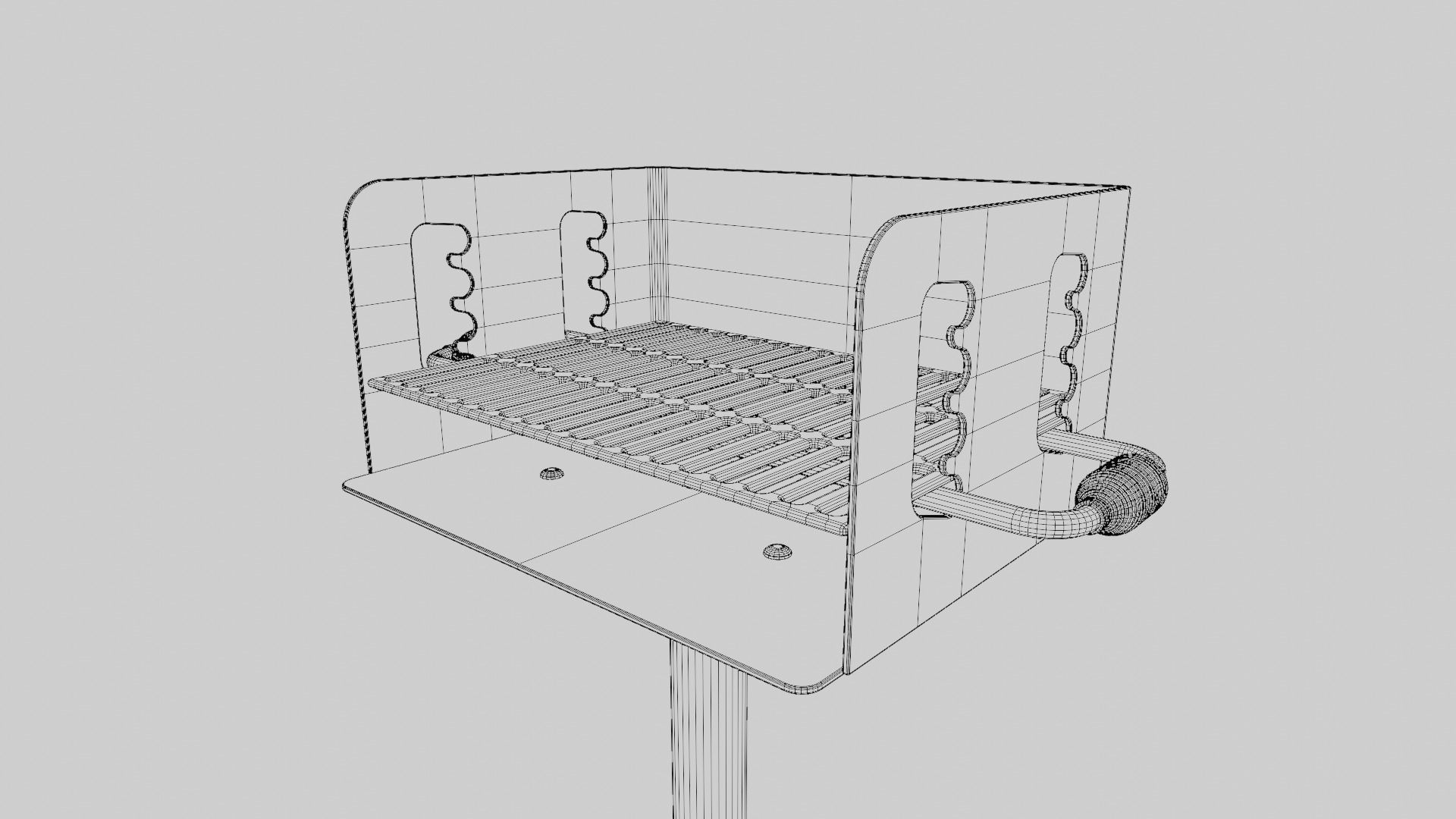 Park Grill 3D model_8