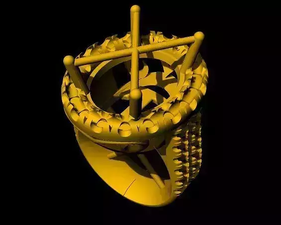 cocktail ring 3dm and stl file