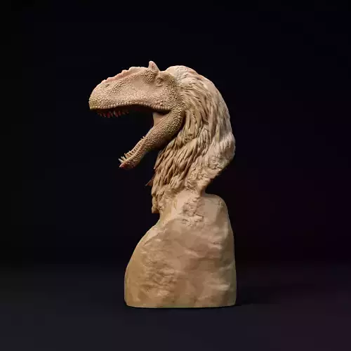 Yutyrannus Huali bust - pre supported