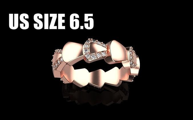 Serpenti collection ring with gems model 896 3D print model