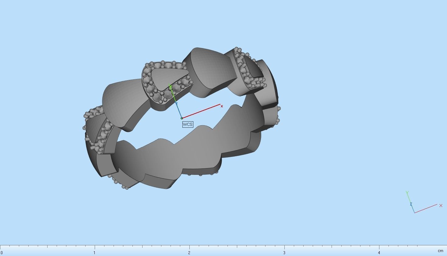 Serpenti collection ring with gems model 896 3D print model_11