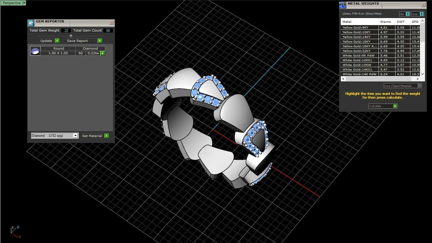 Serpenti collection ring with gems model 896 3D print model_4